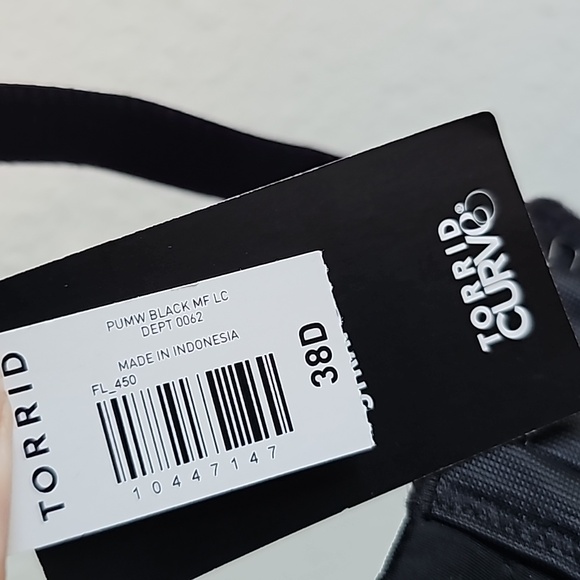 Torrid curve push-up strapless black bra 38D - Picture 7 of 7